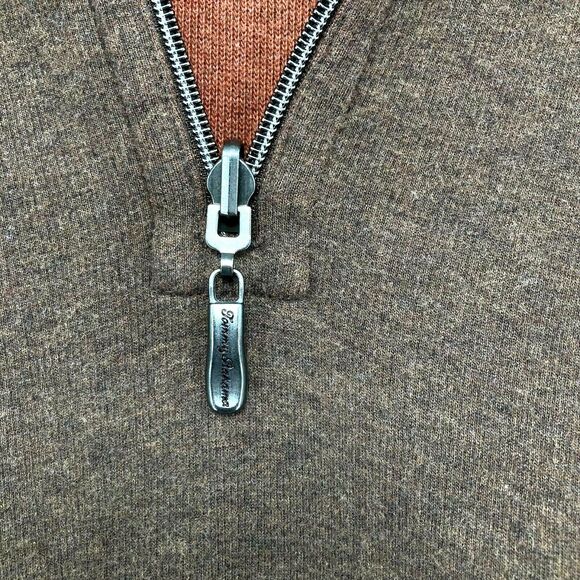 Tommy Bahama Men's Brown Long Sleeves Mock Neck Zipper Pullover Sweater Size XL - Picture 11 of 11